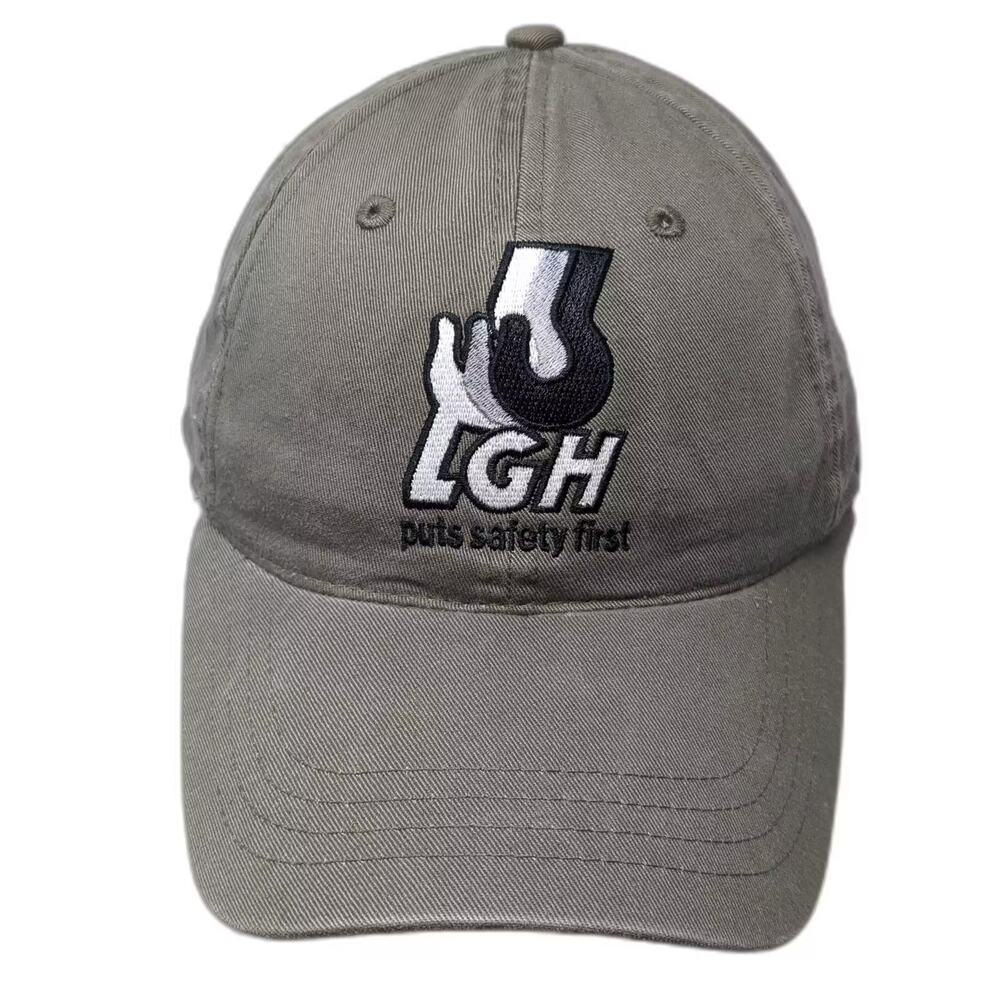 Graffiti Green Baseball Cap LGH Puts Safety First Hat Slideback OS Adjustable